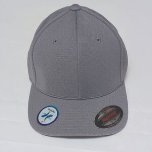 Gray Flexfit Baseball Cap, Size S/M, Unisex,New